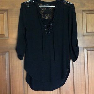 Cute black lace shirt